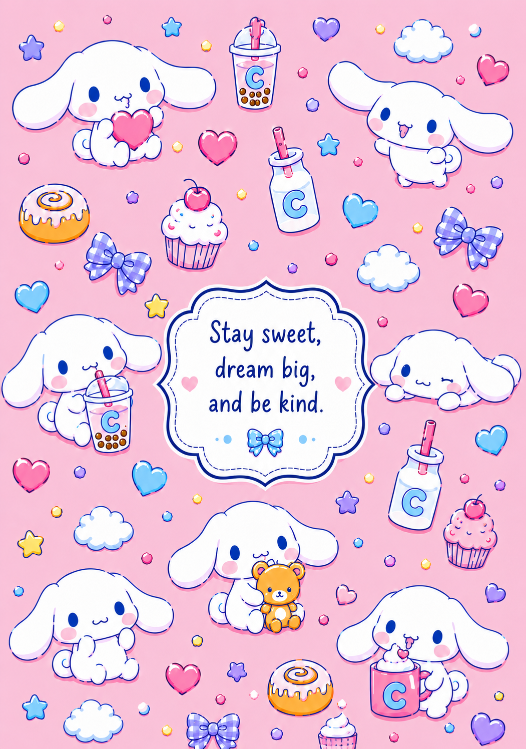 Cinnamaroll Stick & Peel Notebook Cover