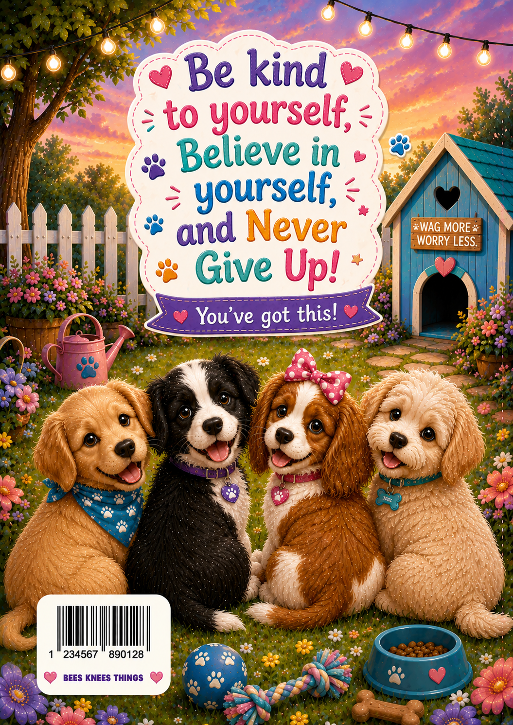 Puppies Stick & Peel Notebook Cover