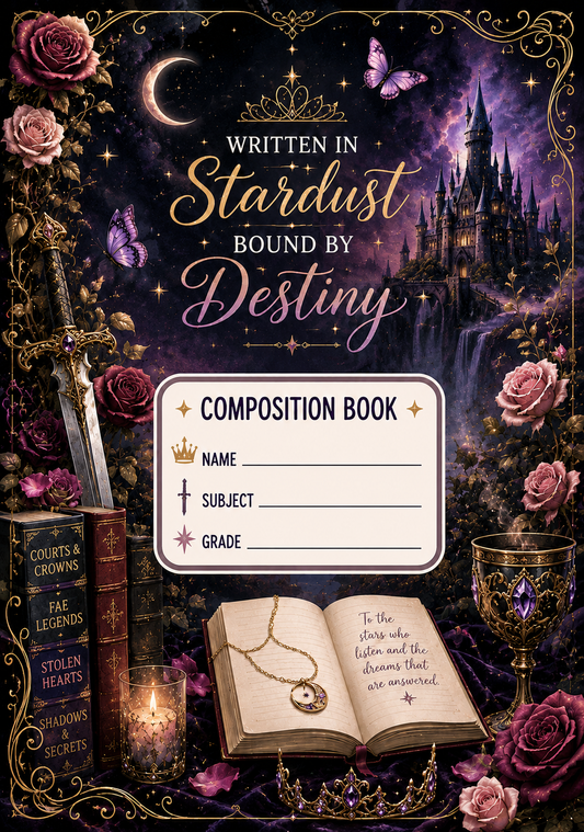 Romantasy Stick & Peel Notebook Cover