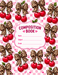 Cherries with Leopard Bow Vinyl Notebook Cover
