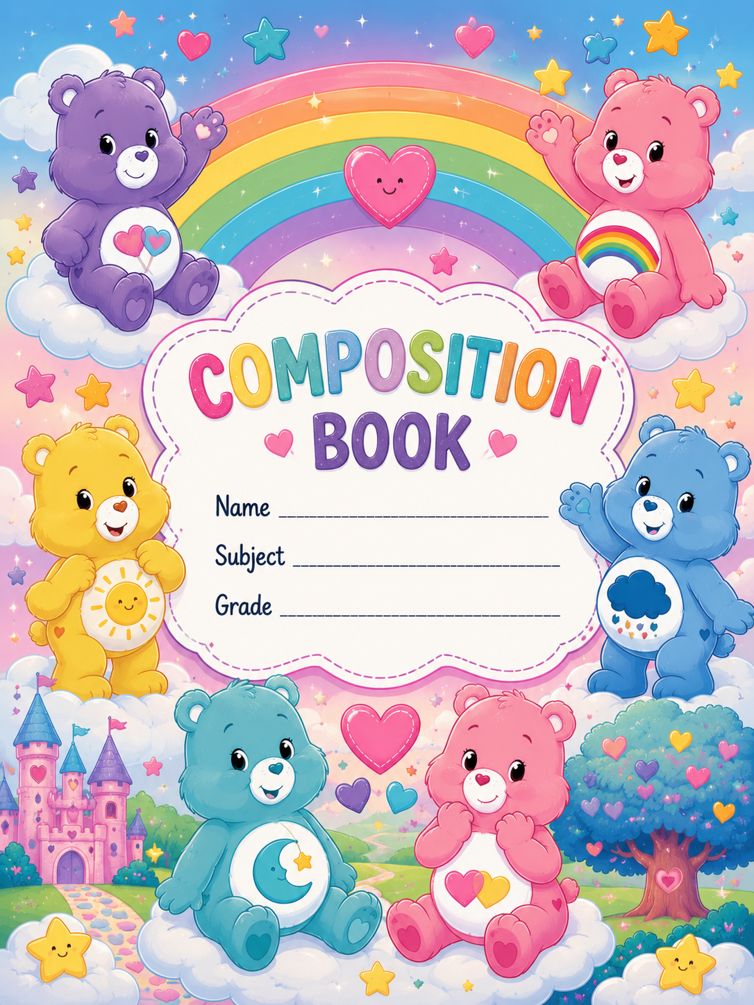 Care Bears Vinyl Notebook Cover