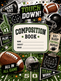 Football Vinyl Notebook Cover