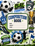Soccer Vinyl Notebook Cover