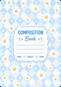 Daisies Vinyl Notebook Cover