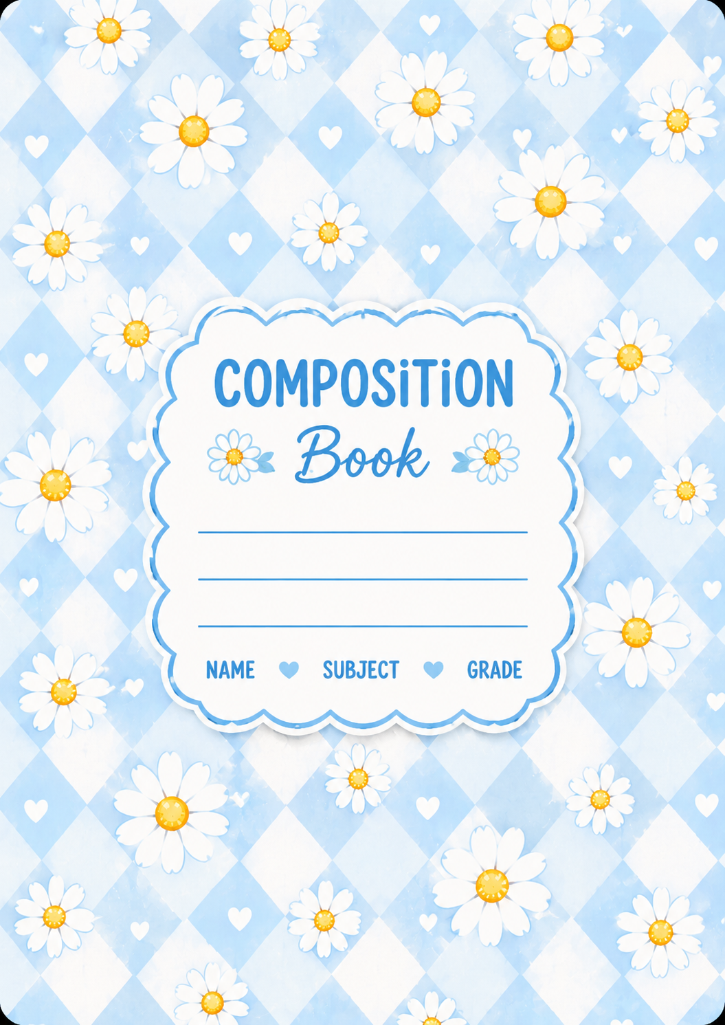 Daisies Vinyl Notebook Cover