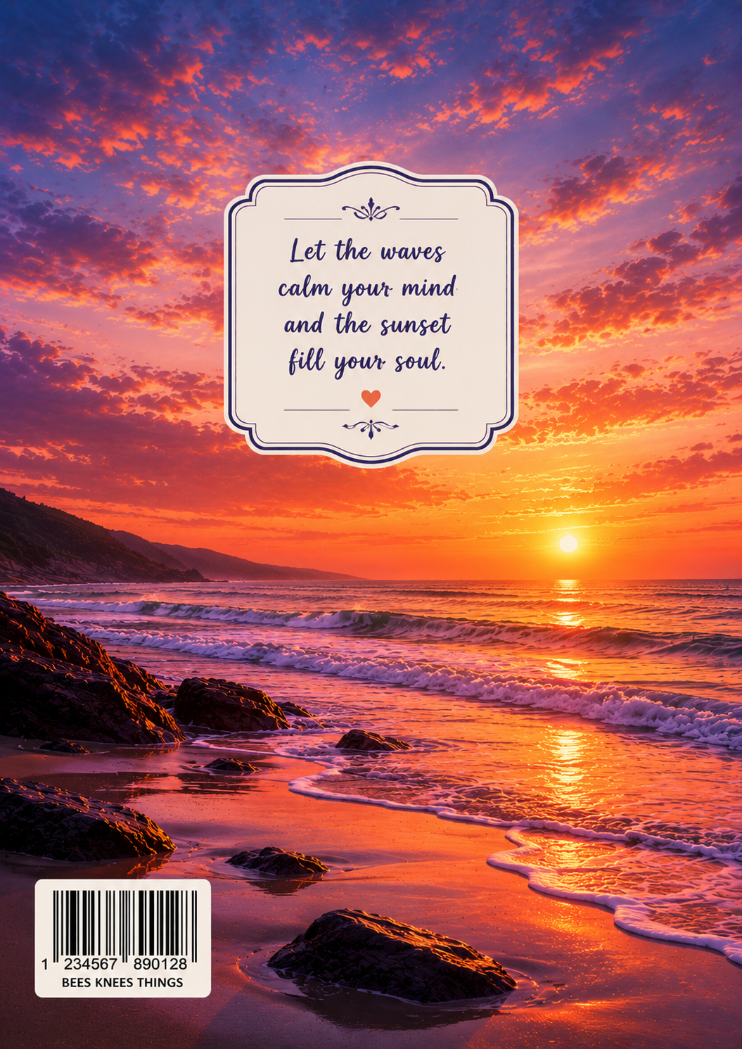 Coastal Sunset Stick & Peel Notebook Cover