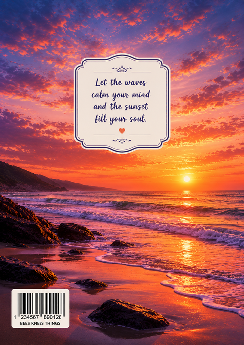Coastal Sunset Vinyl Notebook Cover