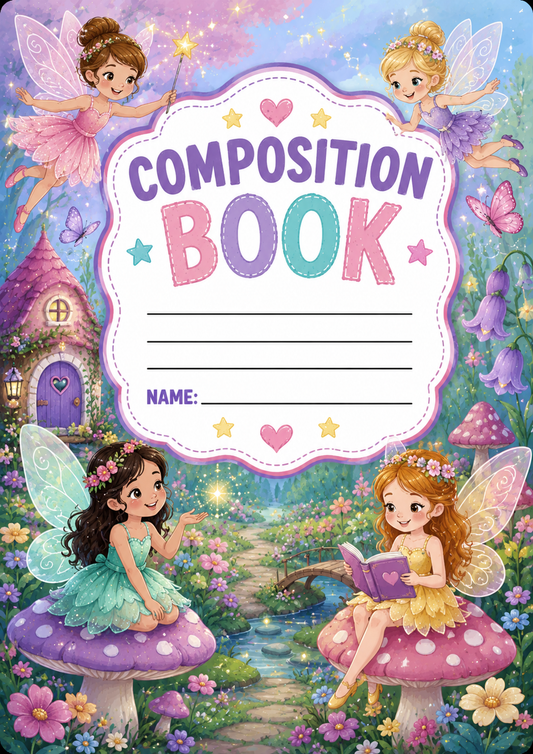 Whimsical Faeries Stick & Peel Notebook Cover