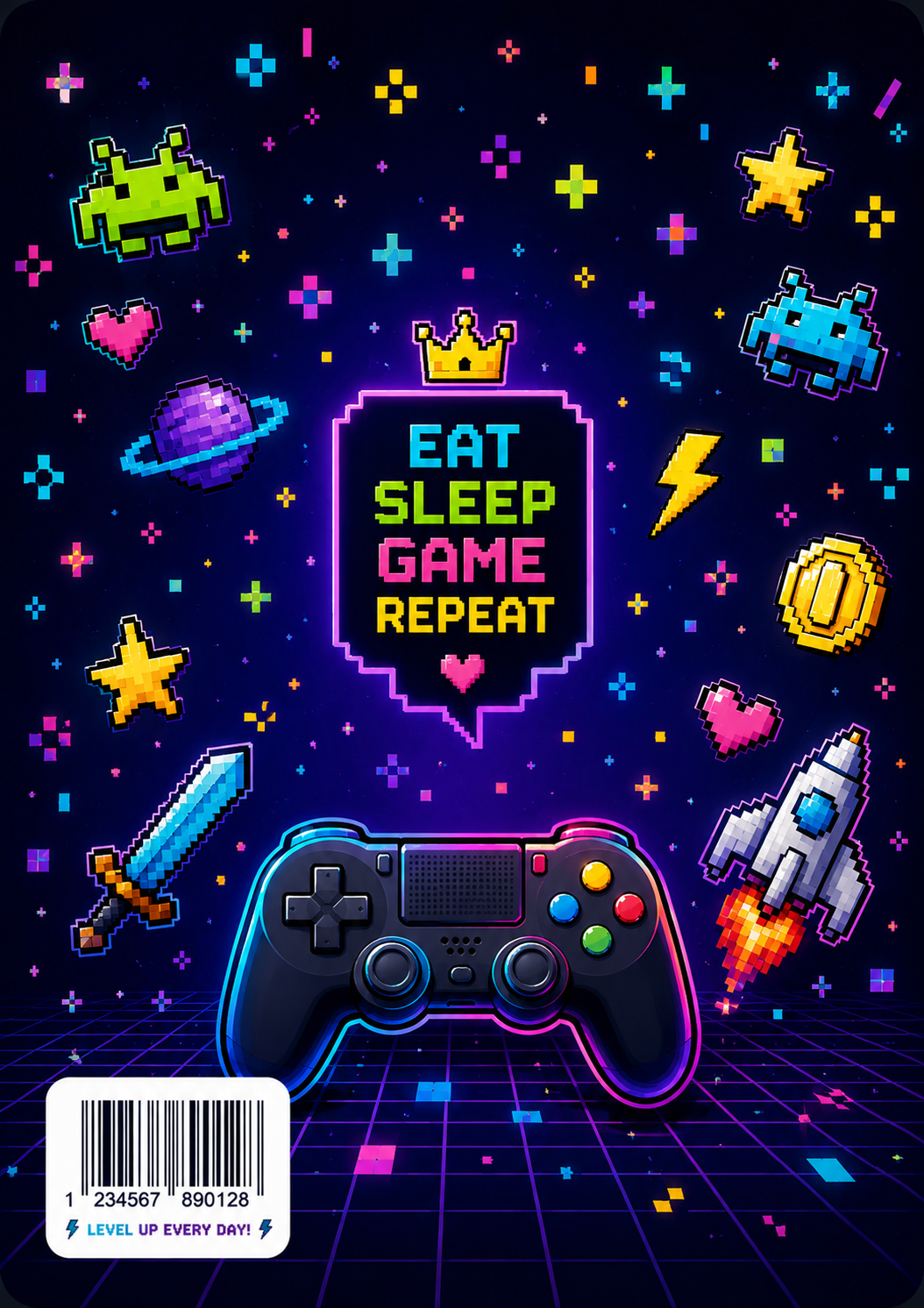 Video Gamer Vinyl Notebook Cover