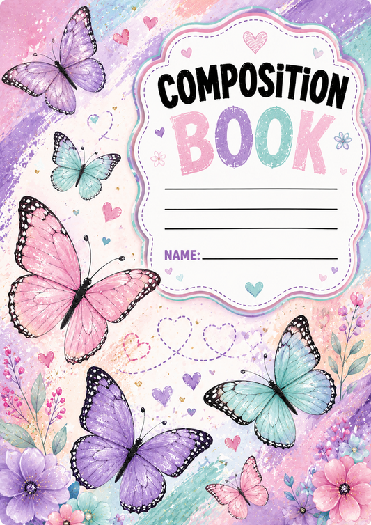 Butterflies Stick & Peel Notebook Cover
