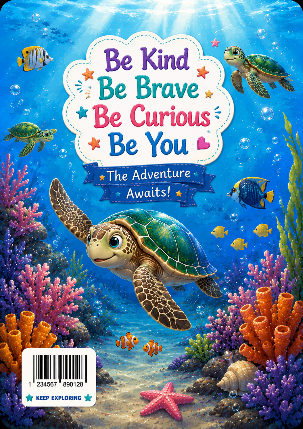 Sea Turtles and Coral Vinyl Notebook Cover