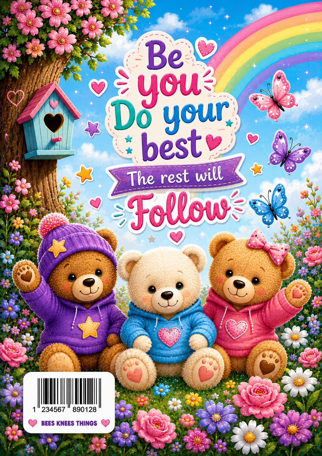 Cute Teddy Bear Vinyl Notebook Cover