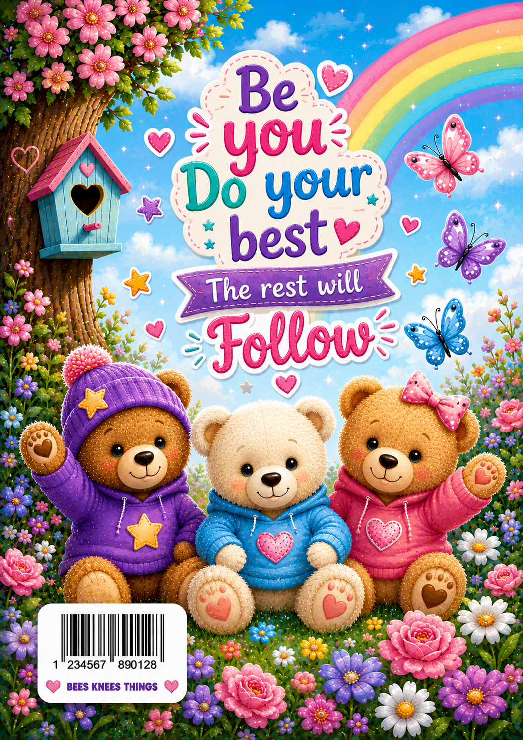 Cute Teddy Bear Vinyl Notebook Cover