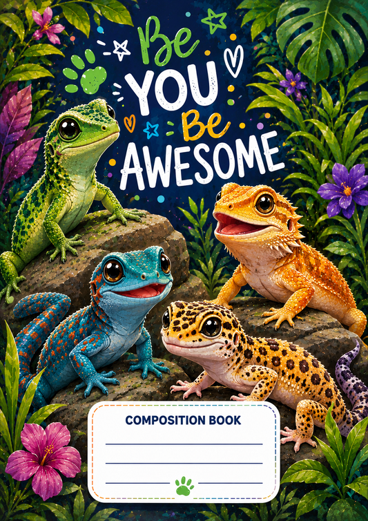 Lizards Stick & Peel Notebook Cover