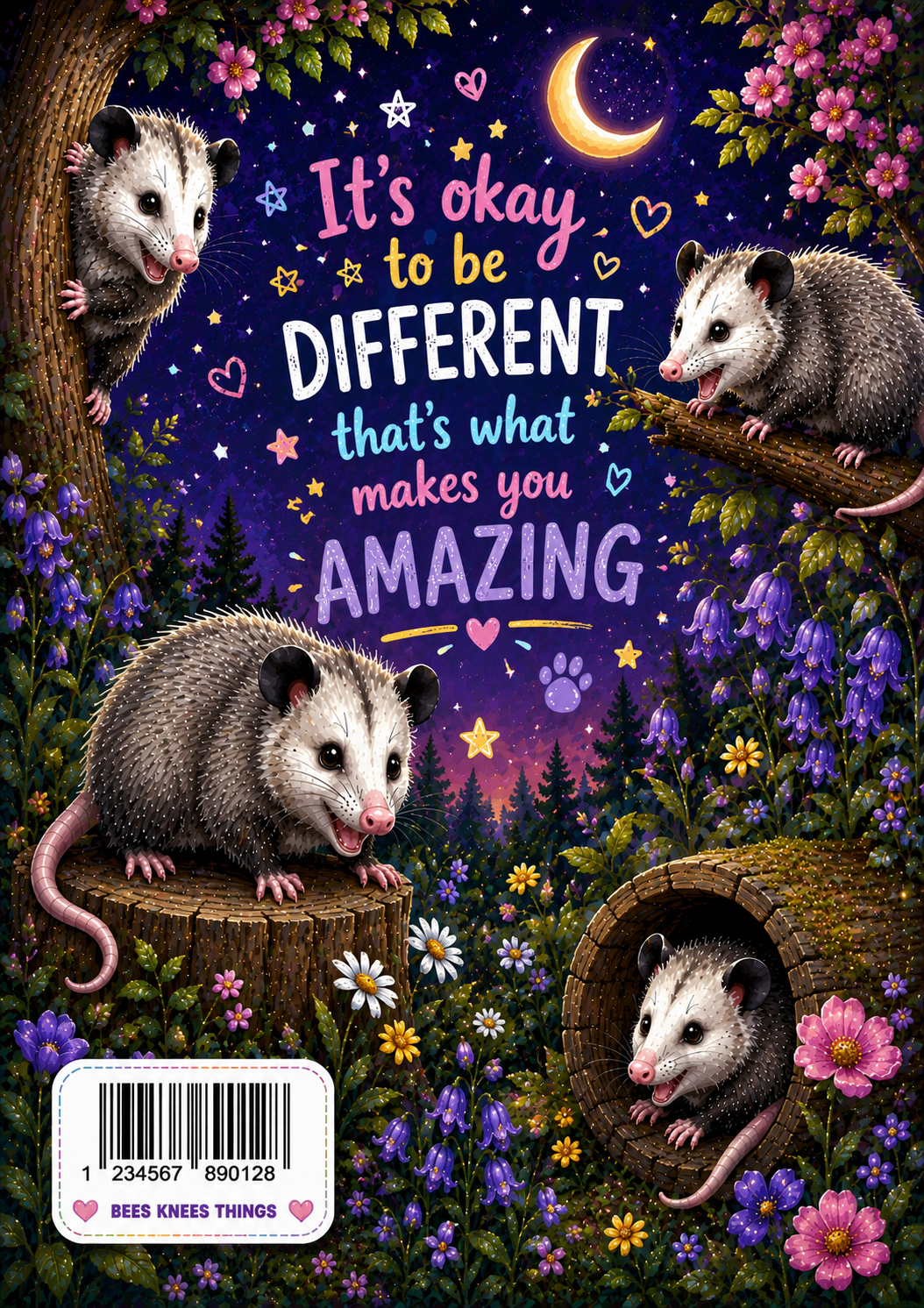 Opossum Vinyl Notebook Cover
