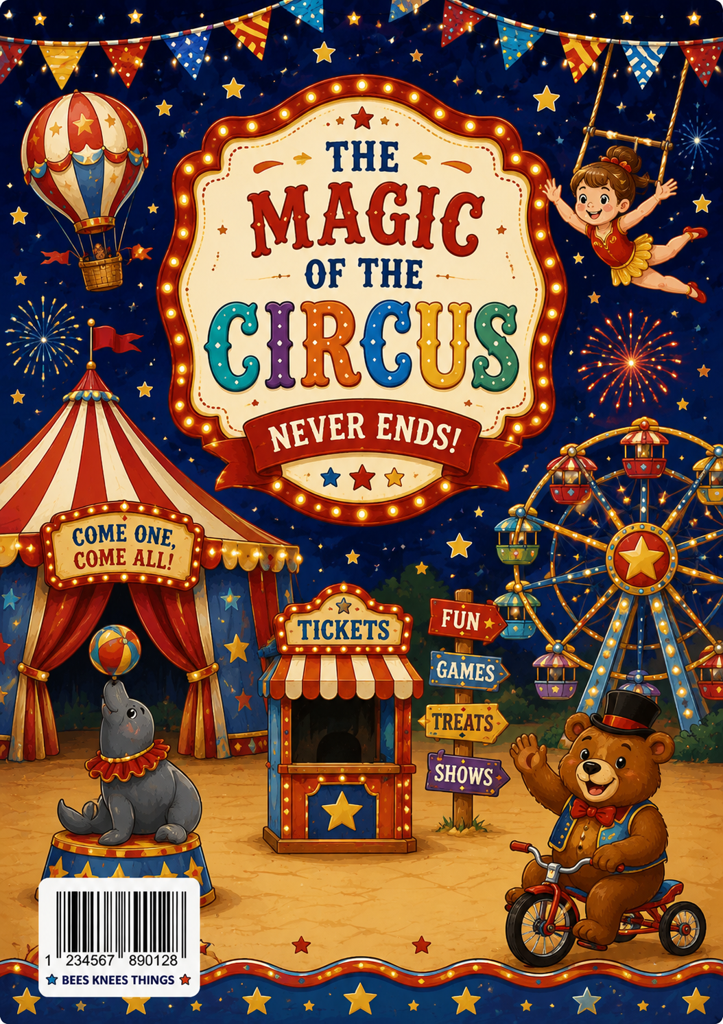 Circus Stick & Peel Notebook Cover