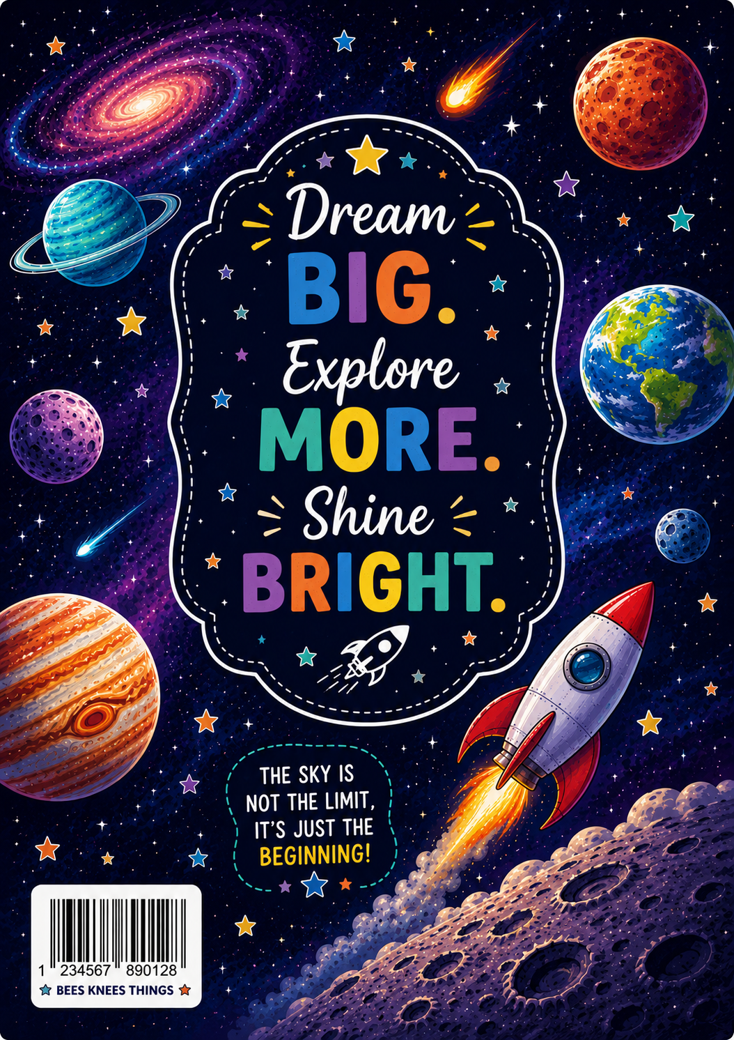 Reach for the Stars Stick & Peel Notebook Cover