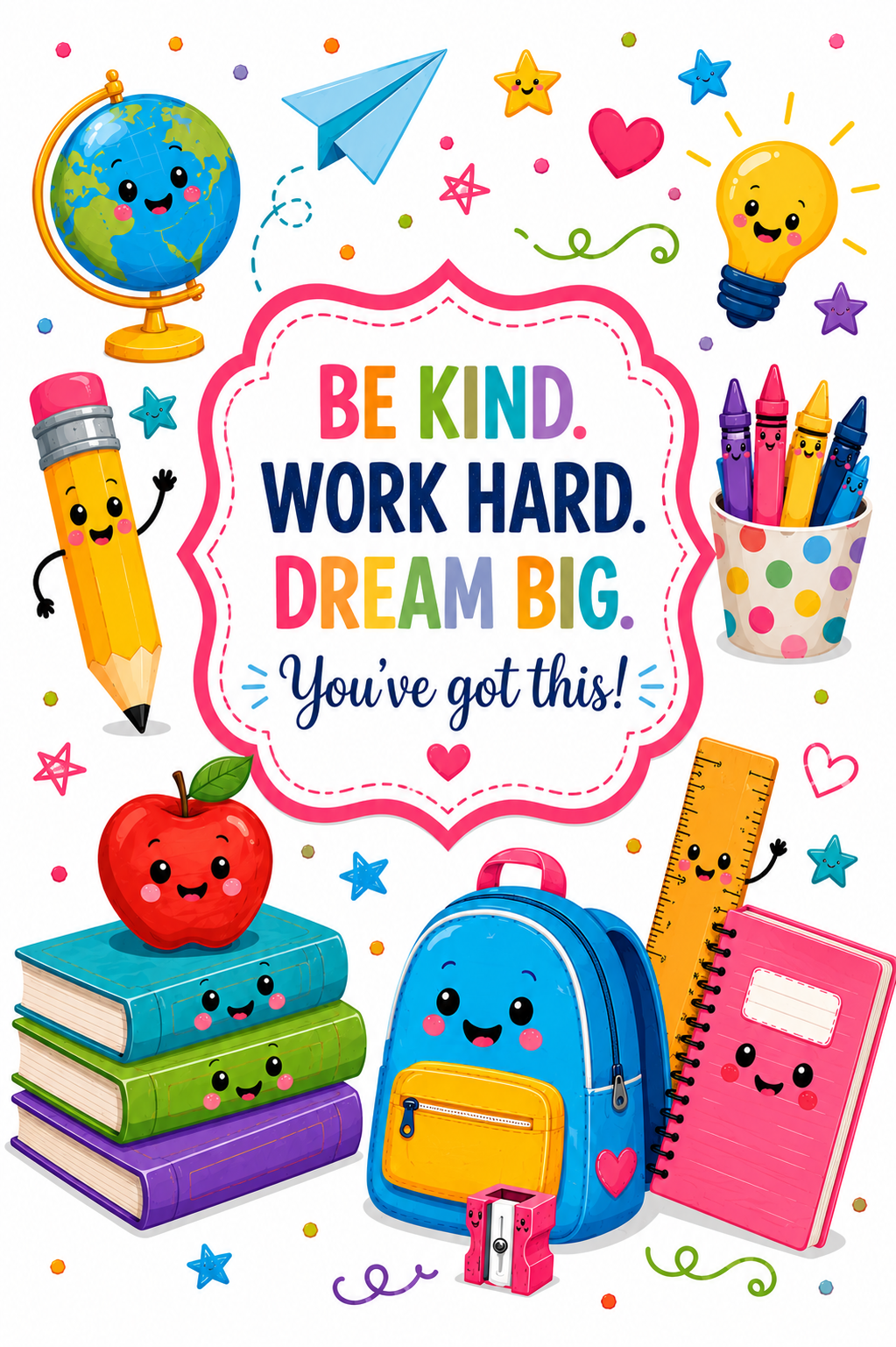 Back to School Vinyl Notebook Cover